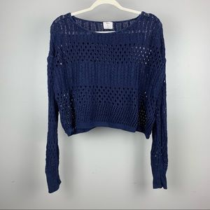 Pins & Needles Open Knit Long Sleeve Sweater